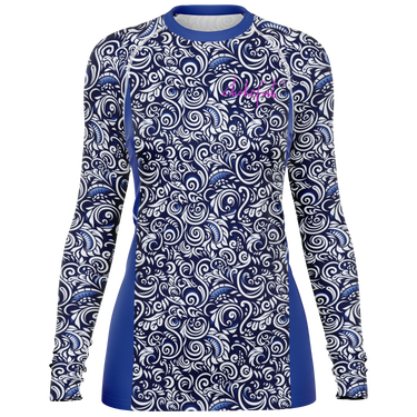 Chokefish™ Long Sleeve Rashguard Maori Woman's Shirt-015